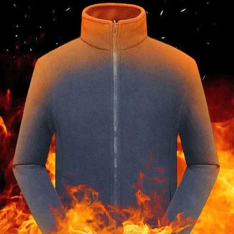 Veste à capuche double épaisseur en polaire pour homme