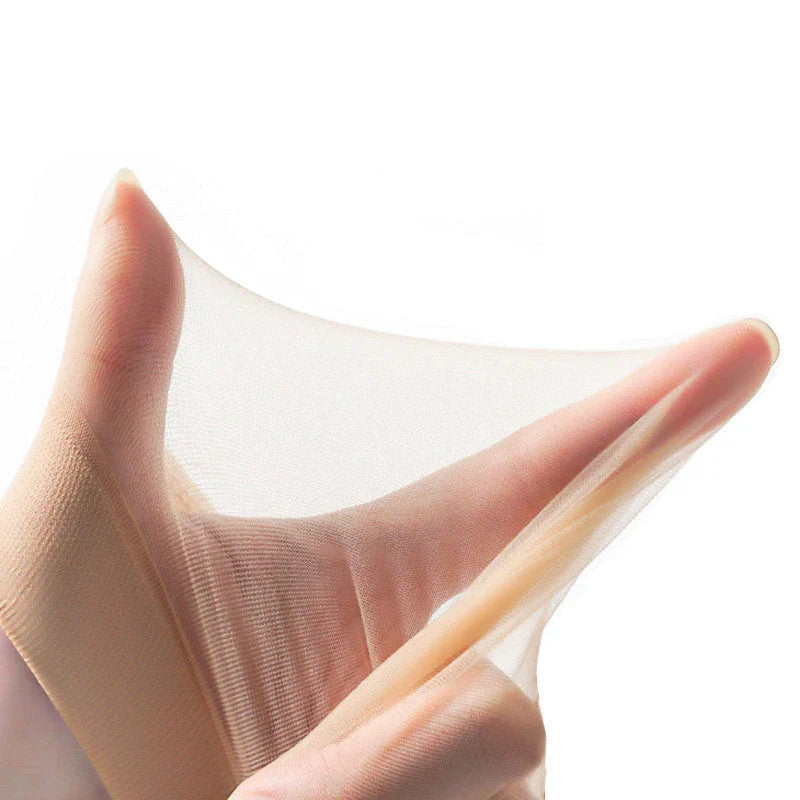 Chaussettes invisibles et antidérapantes en cristal de soie