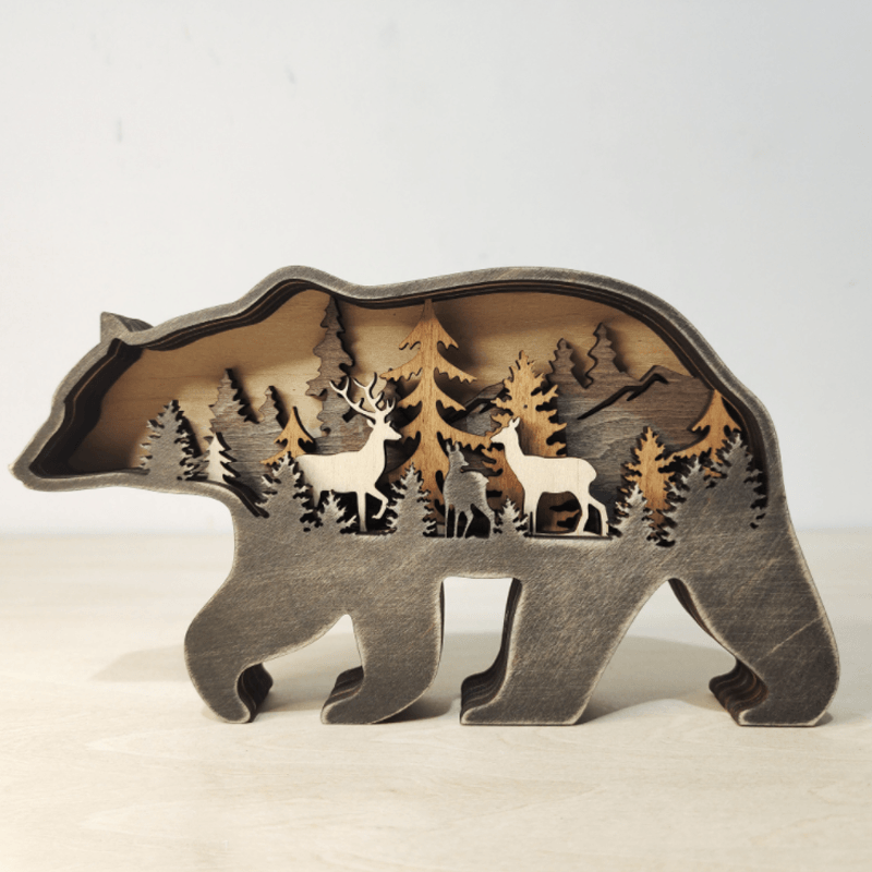 Décoration d'animaux de la forêt créative de Noël