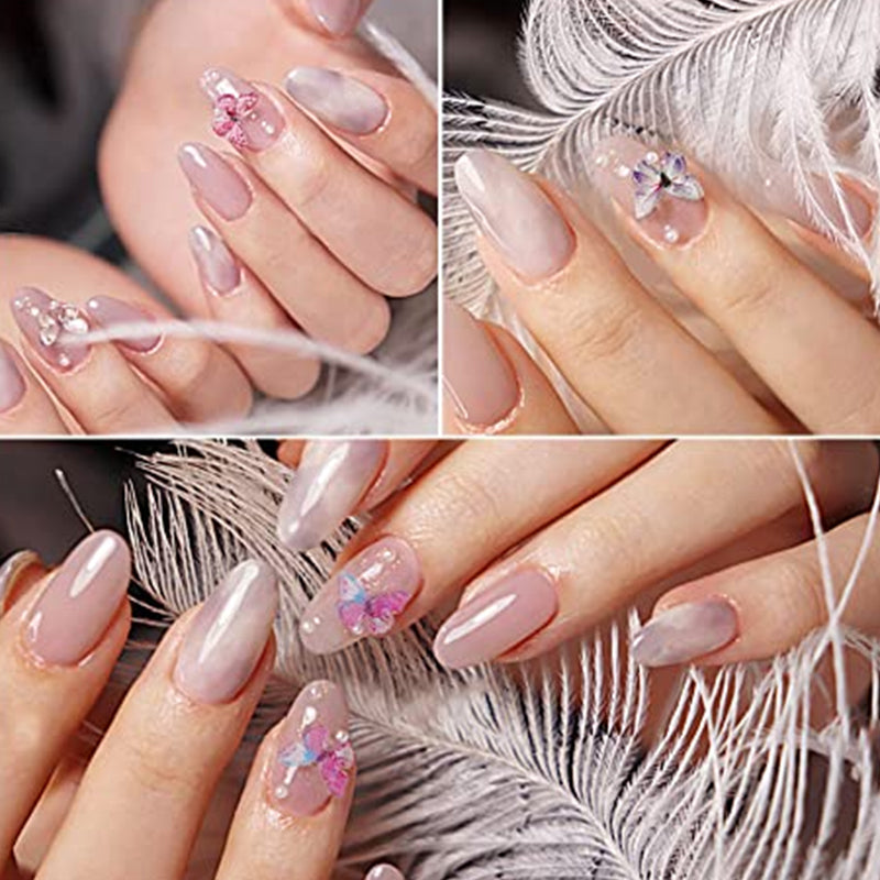 Ornements de papillon d'ongle
