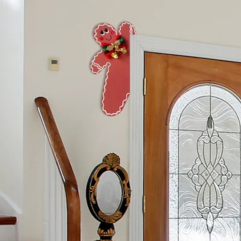 Décoration de cadre de porte bonhomme en pain d'épices