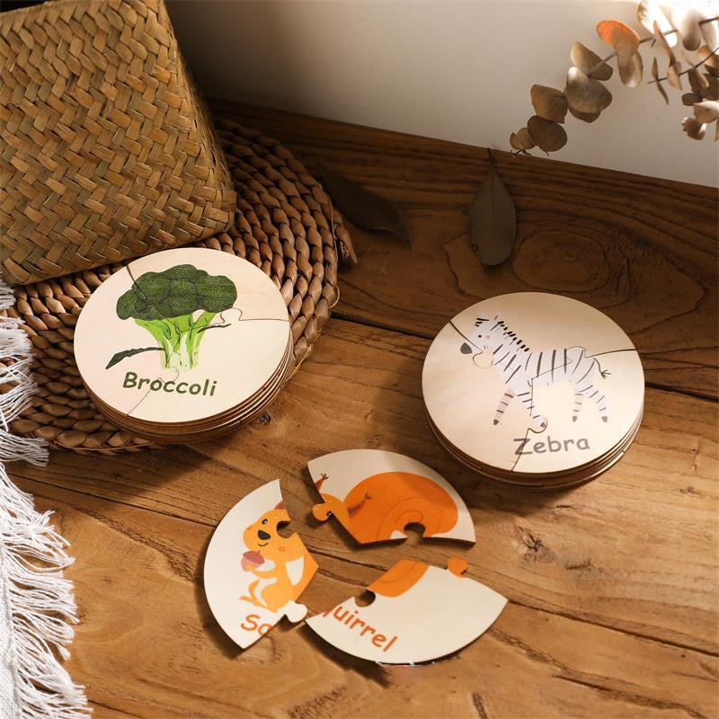 Puzzles en bois Jouets sensoriels pour enfants en bas âge
