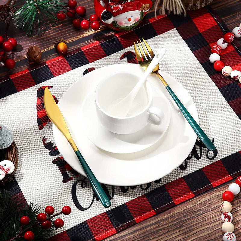 Sets de table Plaid de Noël