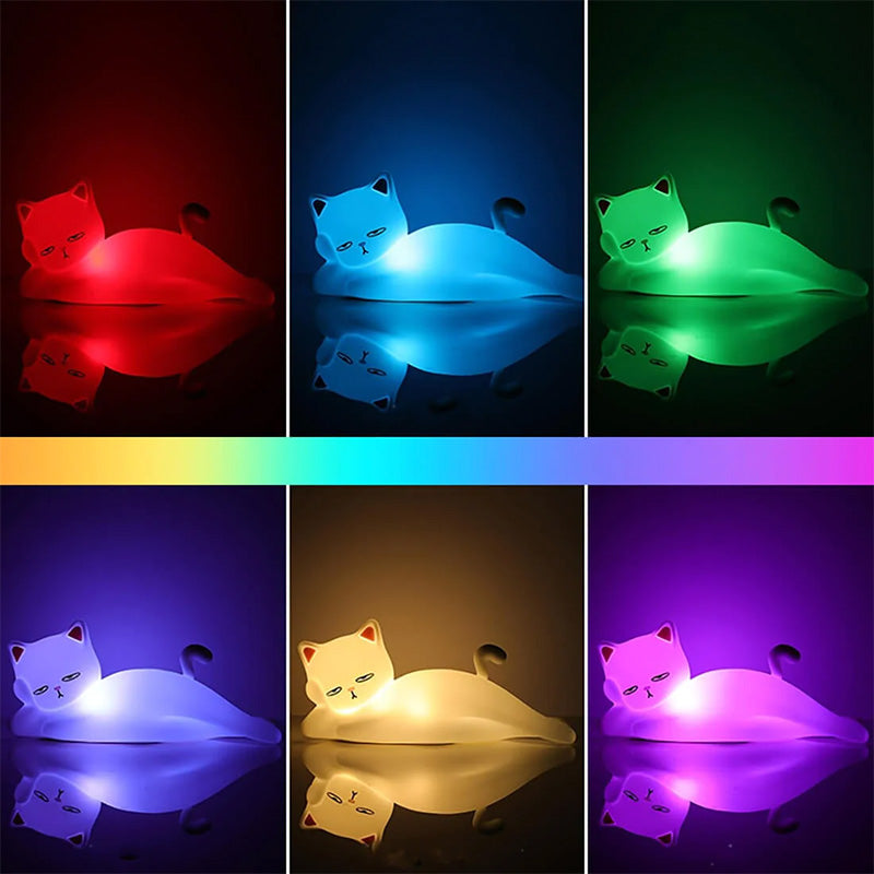 Lampe chat grincheux
