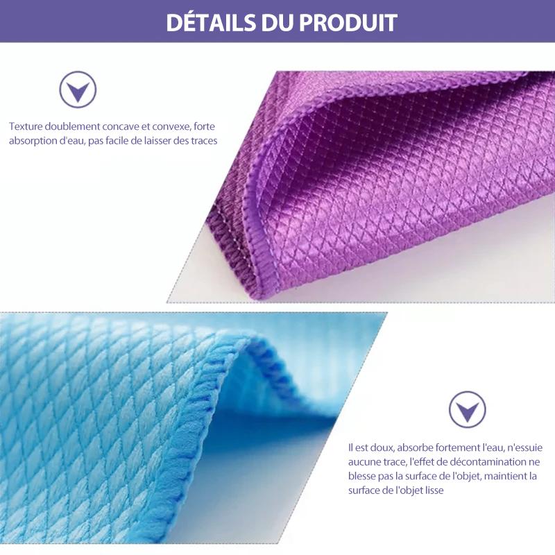 Tissu de Nettoyage en Microfibre pour le Polissage des Ecailles de Poisson