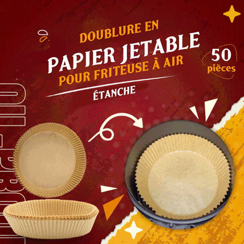 Doublure en papier jetable pour friteuse à air (50 PCS)