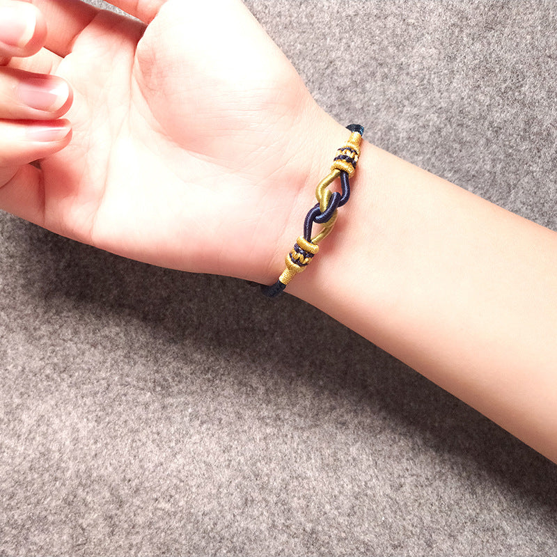 Un lien qui ne peut jamais être défait Bracelet Double Noeuds
