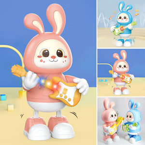 Adorable lapin guitariste jouet