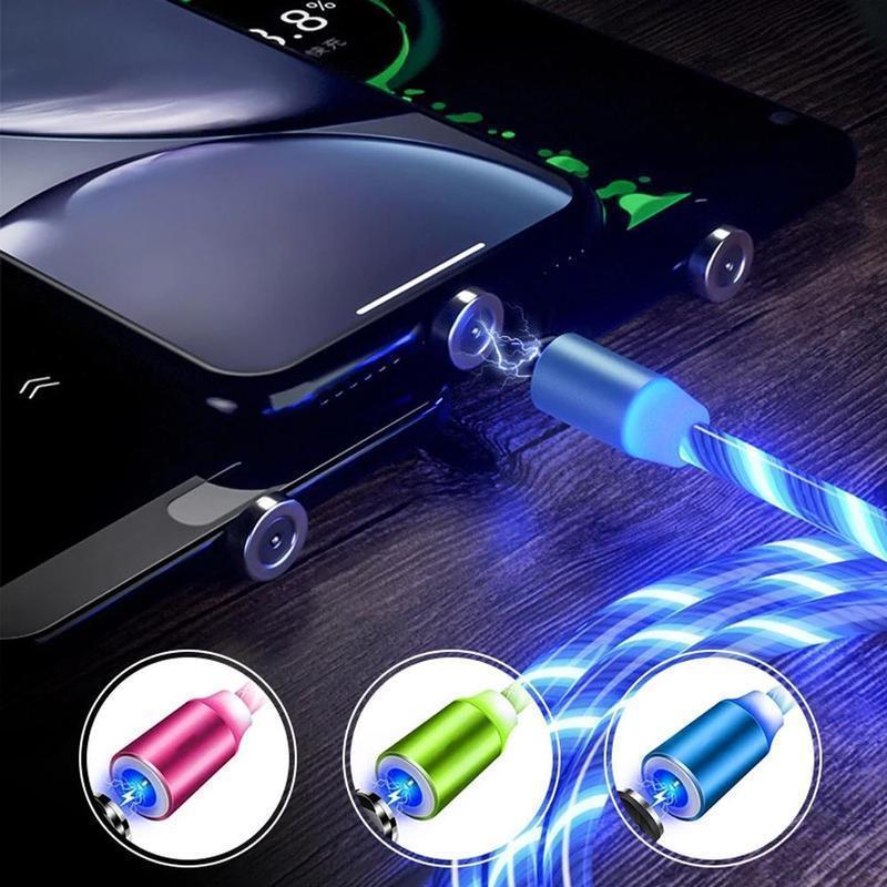 Magnétique Câble USB Chargeur avec LED