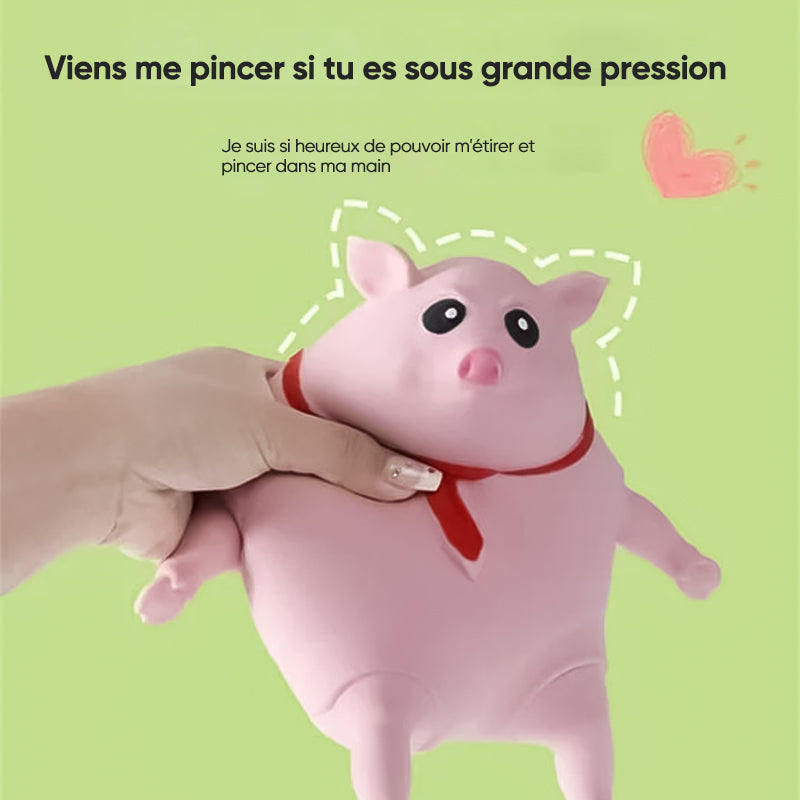 Jouet cochon rose à décompression créative