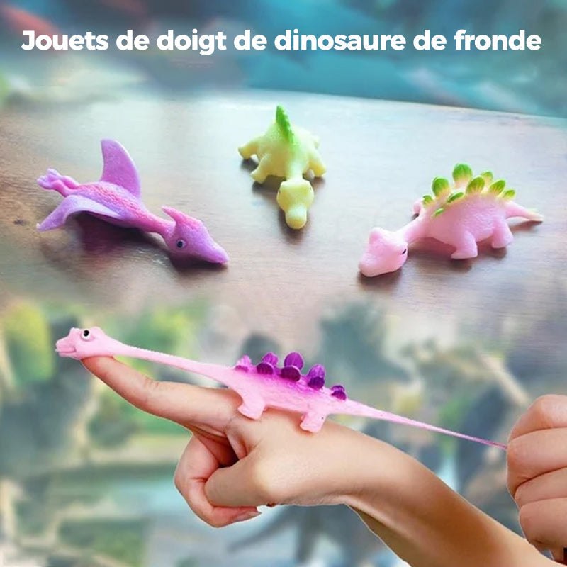 Les jouets pour doigts de dinosaure à lance-pierre (10 pièces)