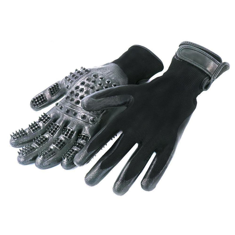 Gants Noirs De Toilettage Pour Animaux De Compagnie