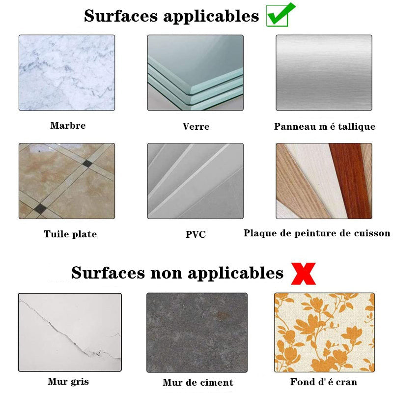 Crochets transparents sans poinçonnage (12 pièces)