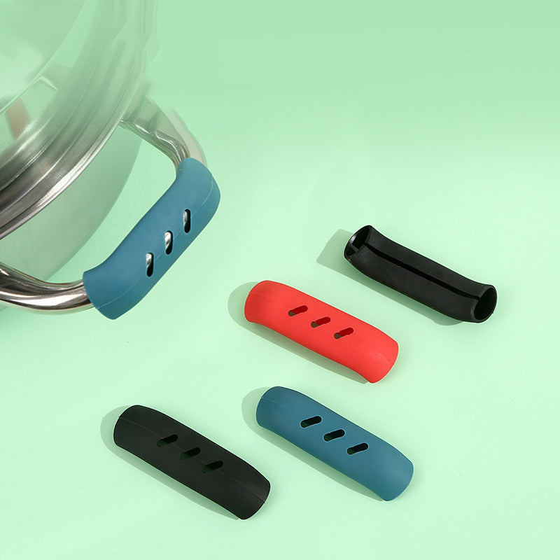 Couvercle de poignée de pot anti-brûlure en silicone (2 pièces)