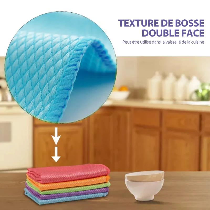 Tissu de Nettoyage en Microfibre pour le Polissage des Ecailles de Poisson