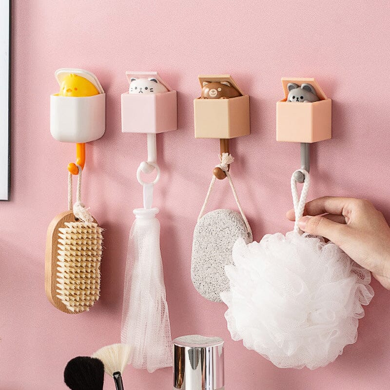Décoration murale crochet clé chat mignon