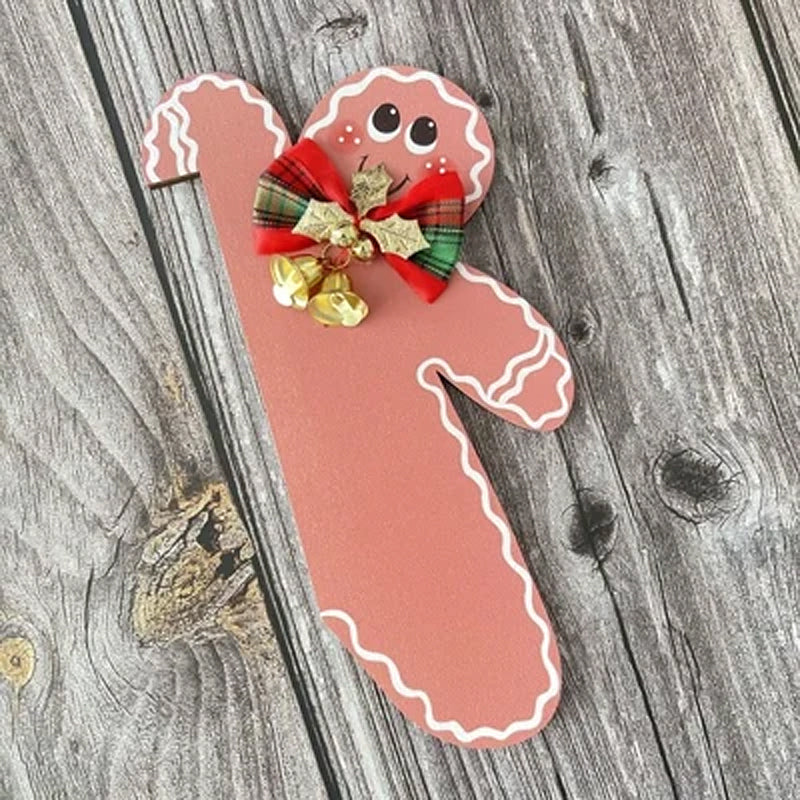 Décoration de cadre de porte bonhomme en pain d'épices