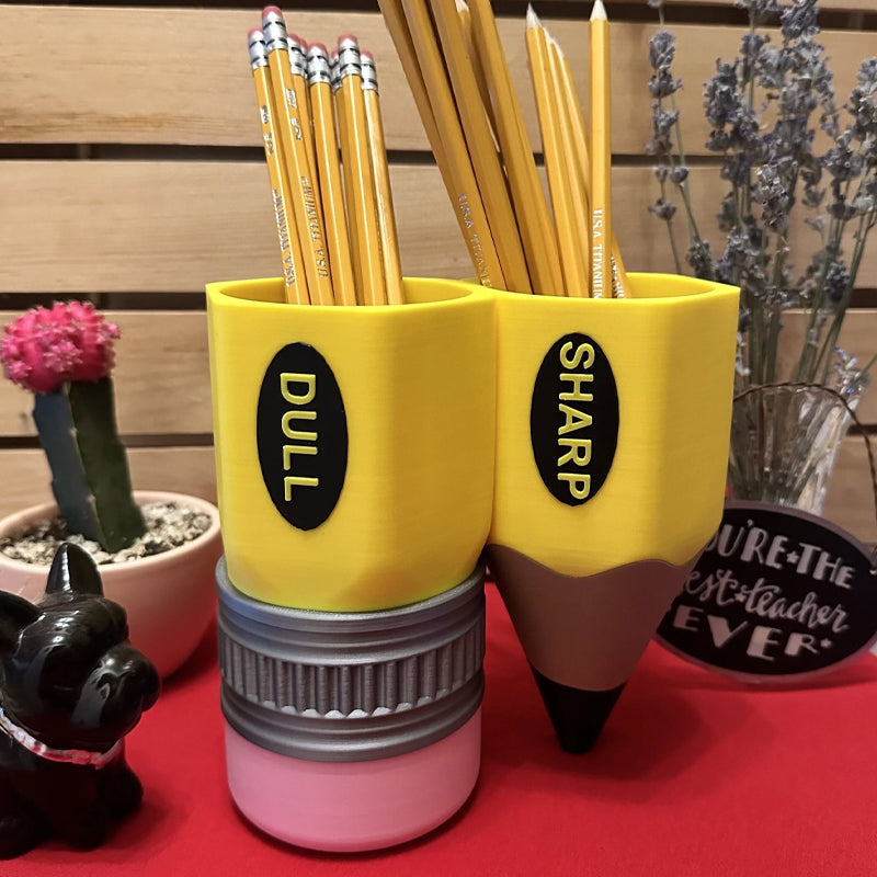 Porte-stylo créatif en forme de crayon