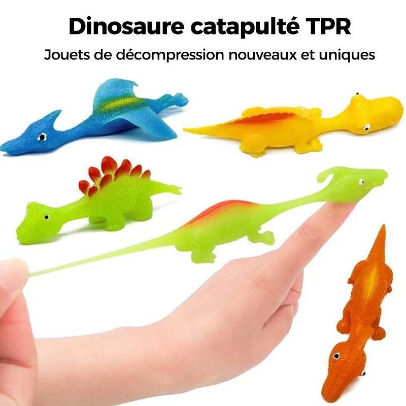 Les jouets pour doigts de dinosaure à lance-pierre (10 pièces)