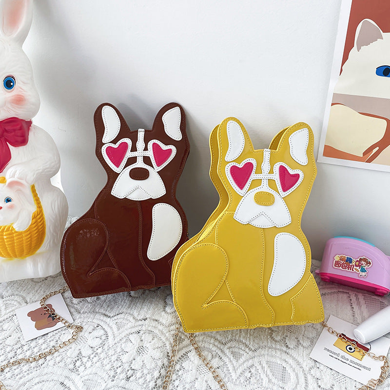 Sac à bandoulière pour chien aimant