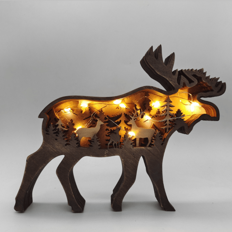Décoration d'animaux de la forêt créative de Noël