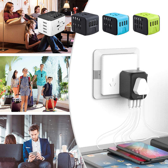 Adaptateur secteur de voyage universel tout-en-un