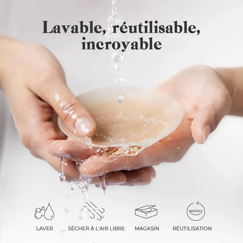 Autocollants de poitrine invisibles
