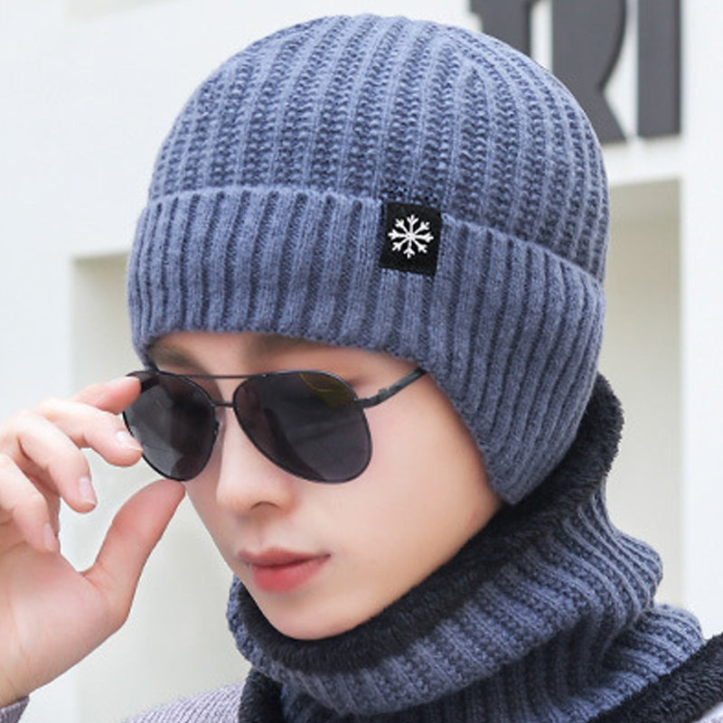 Ensemble de bonnets d'hiver et d'écharpes Bonnet chaud en tricot