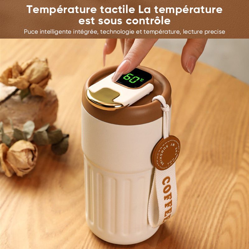 Thermos à café avec affichage de la température