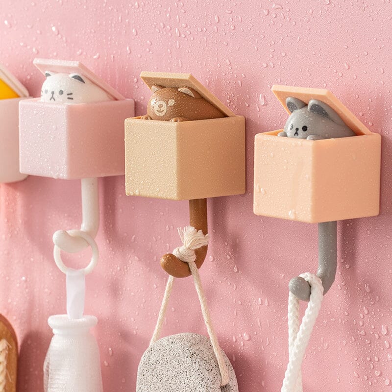 Décoration murale crochet clé chat mignon