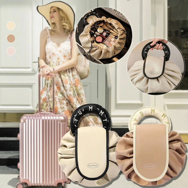 Sac à main avec cordon de serrage pour le maquillage