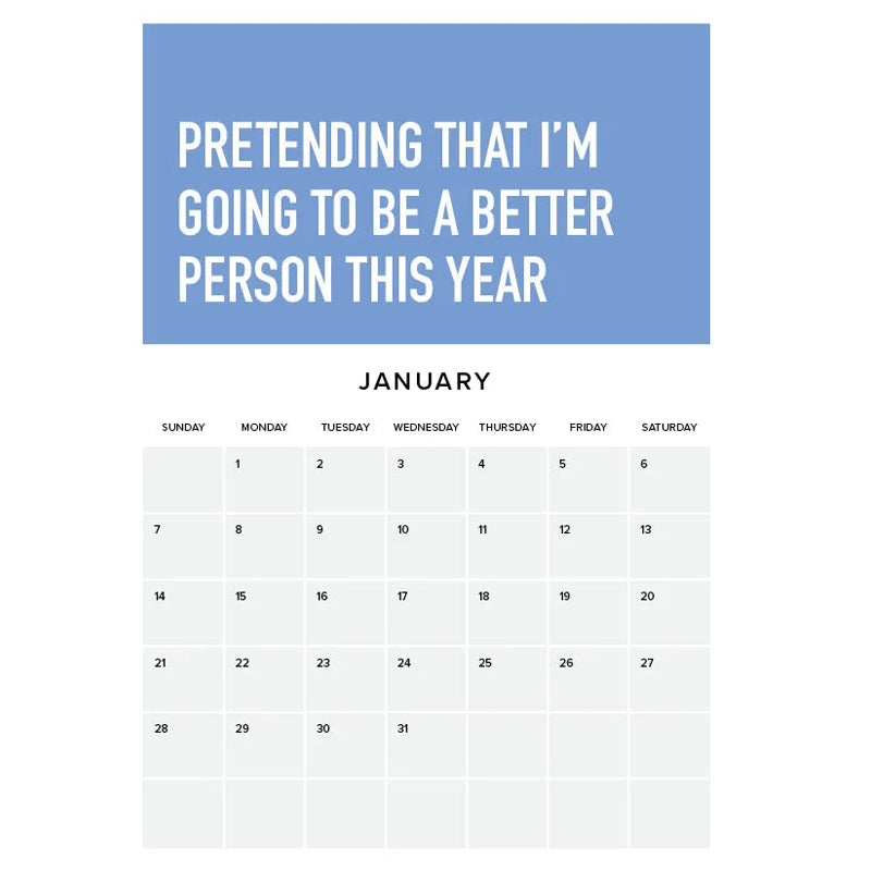 Calendrier 2024 Être adulte, c'est dur