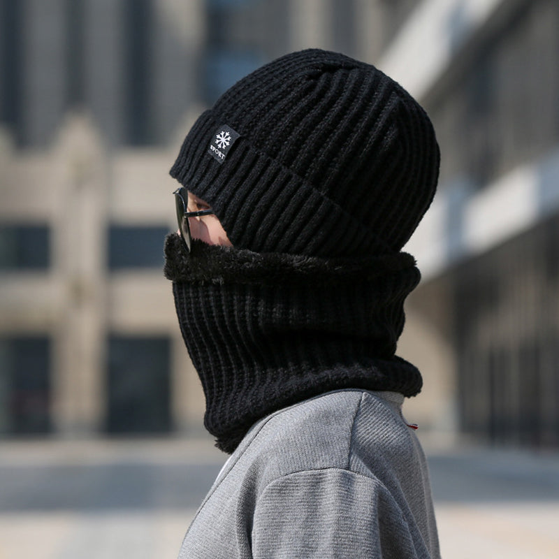 Ensemble de bonnets d'hiver et d'écharpes Bonnet chaud en tricot
