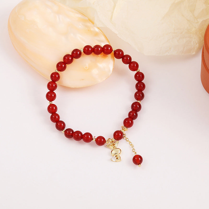 Bracelet Agate Rouge