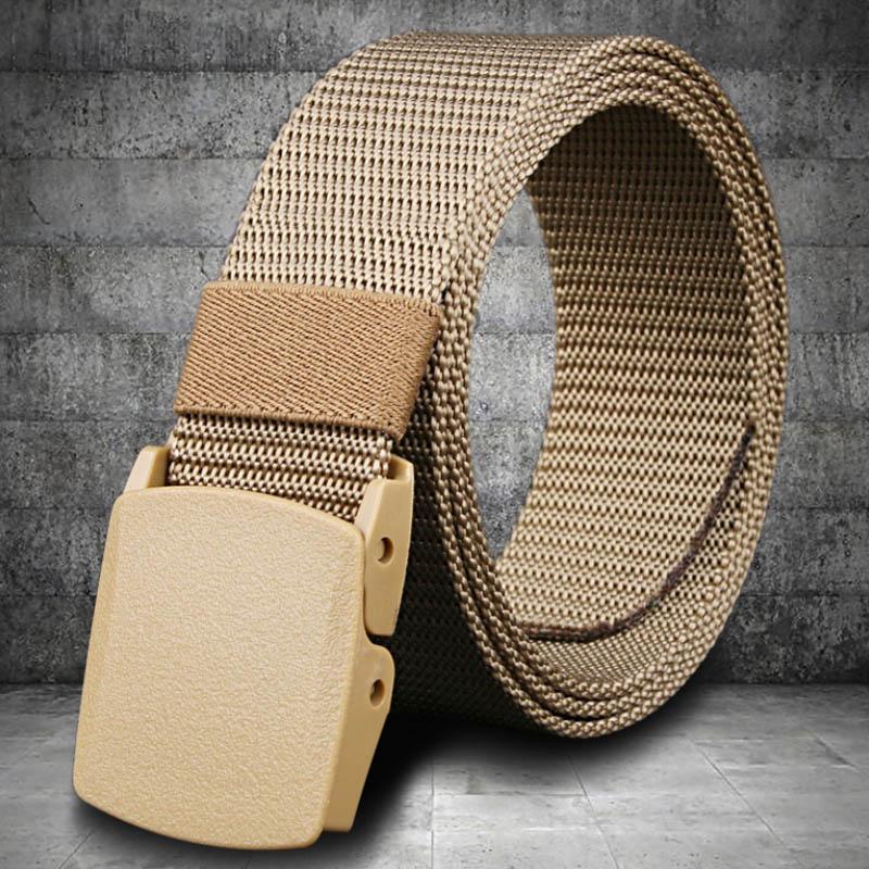 Ceinture en nylon à boucle non magnétique non métallique