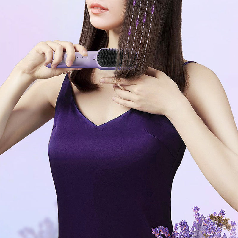 Peigne à lisser les cheveux portable à ions négatifs [Norme européenne]