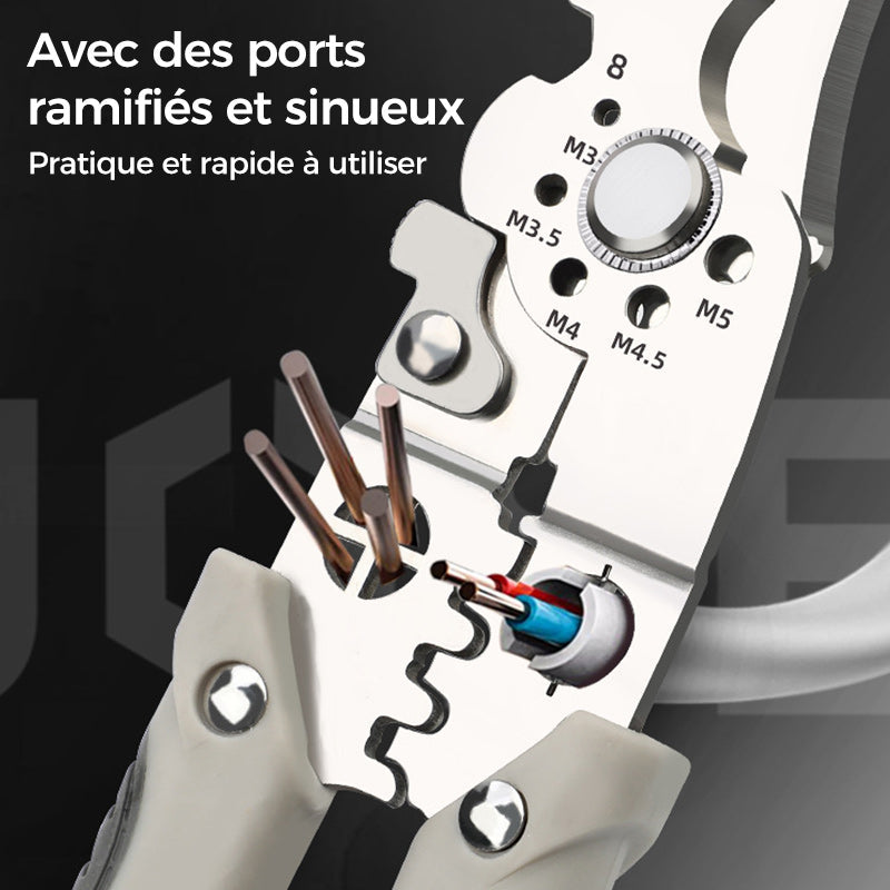 Pince Coupe-câble Multifonctionnelle avec Dénudeur et Sertisseur