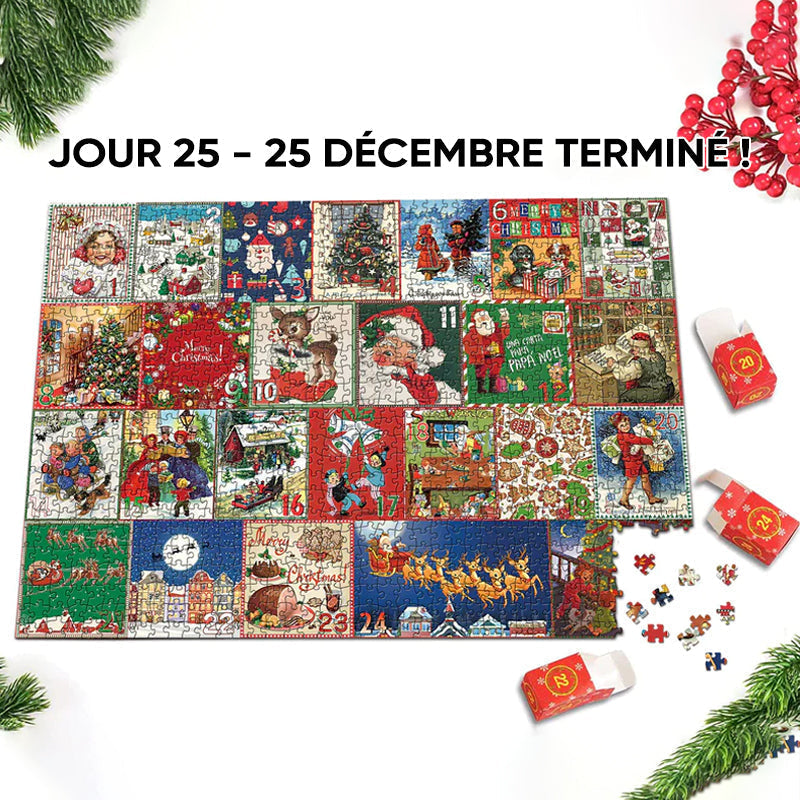 Calendrier de l'Avent de Noël Puzzle 1000pcs(livraison gratuite maintenant)
