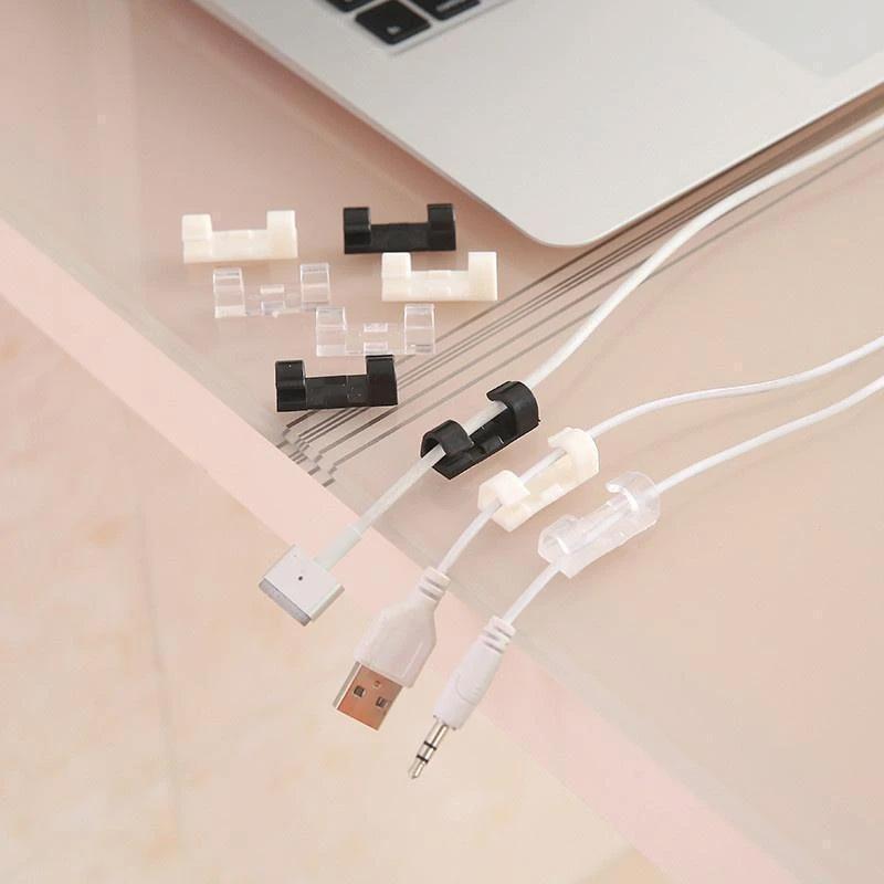 Auto-adhésif Fil/Câble Clips en Plastique (20 pièces/ensemble)