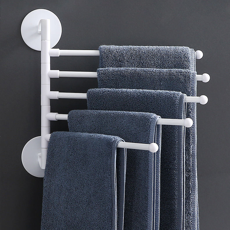 Porte-serviettes rotatif sans poinçonnage