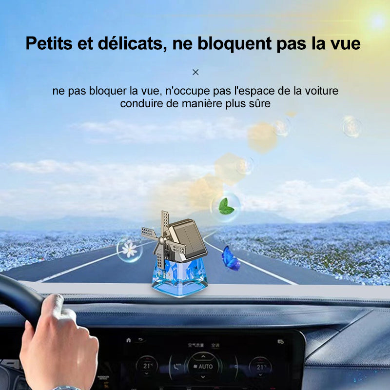 Parfum de Voiture Solaire Moulins à Vent Design