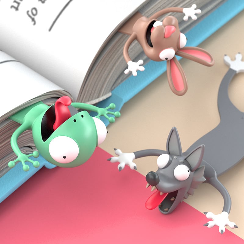 Marque-pages animaux 3D