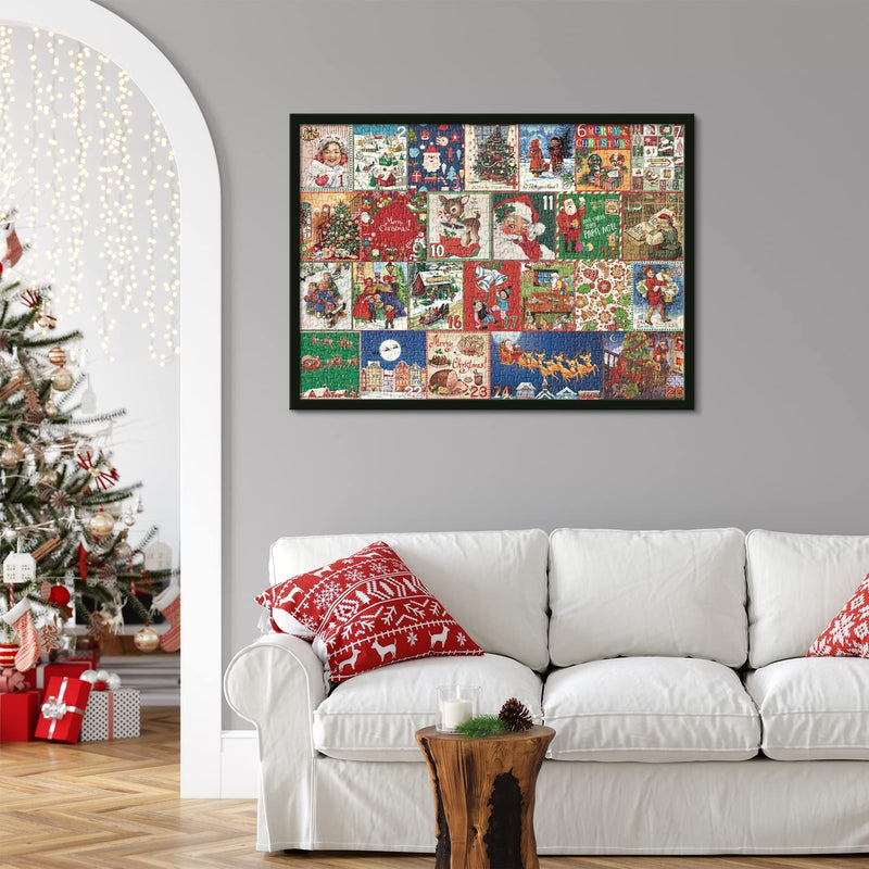 Calendrier de l'Avent de Noël Puzzle 1000pcs(livraison gratuite maintenant)