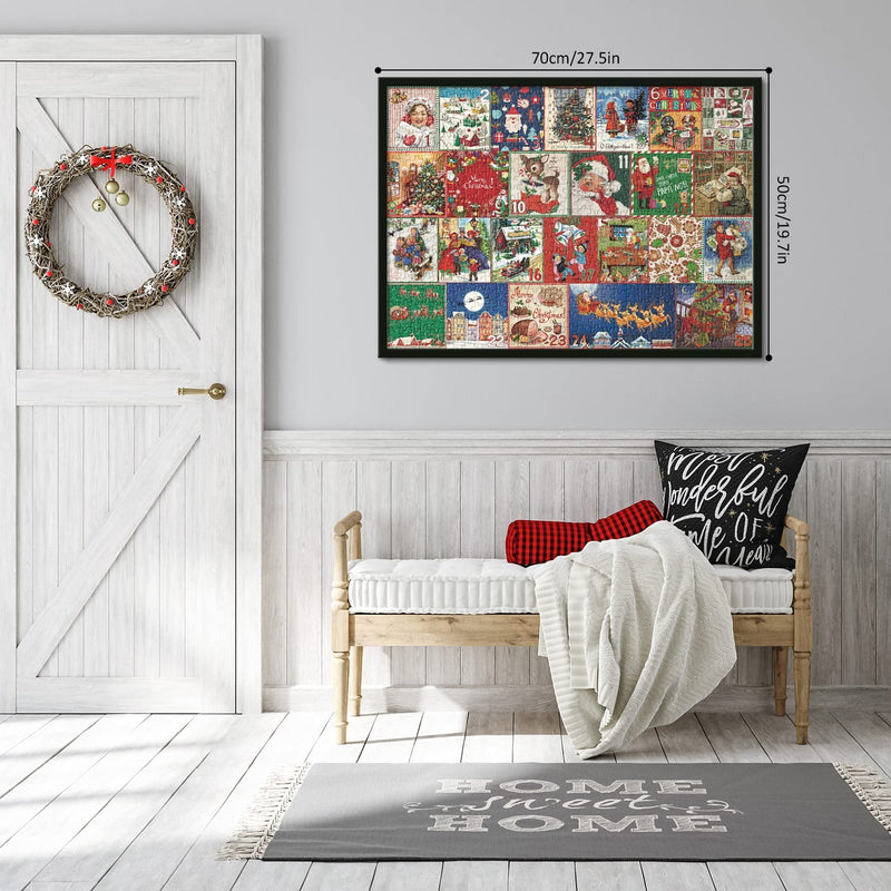 Calendrier de l'Avent de Noël Puzzle 1000pcs(livraison gratuite maintenant)