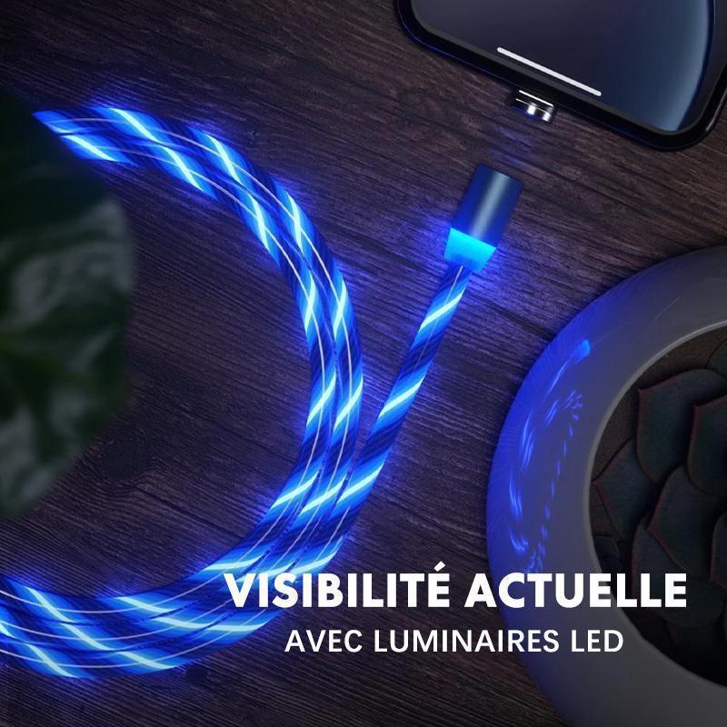 Magnétique Câble USB Chargeur avec LED