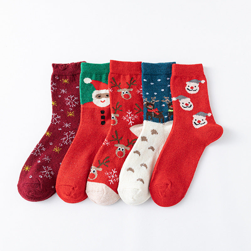🎁5 paires de chaussettes de Noël
