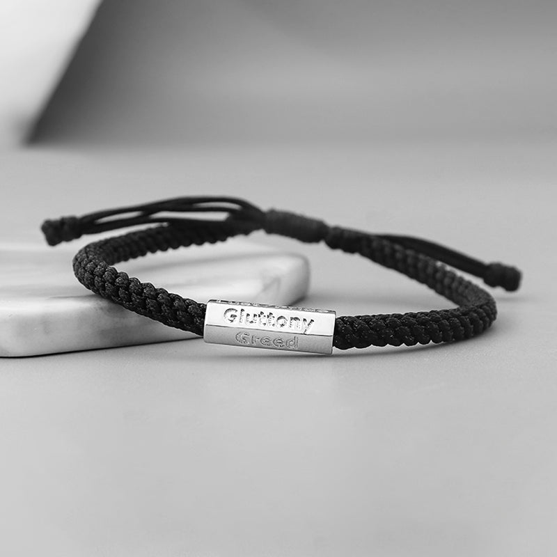 Bracelet et bague 7 péchés capitaux