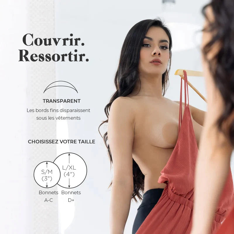Autocollants de poitrine invisibles