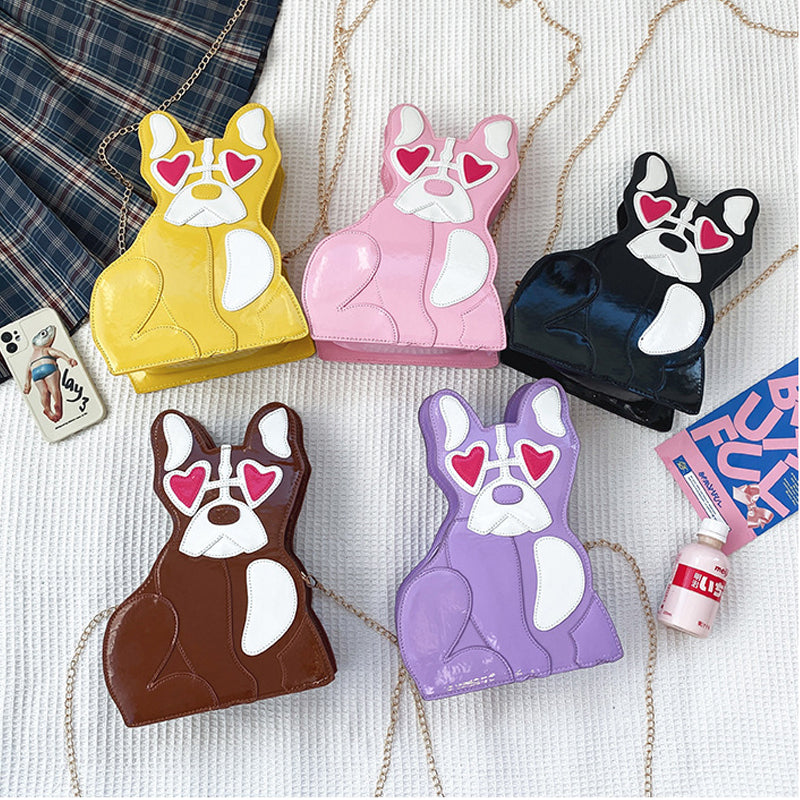 Sac à bandoulière pour chien aimant