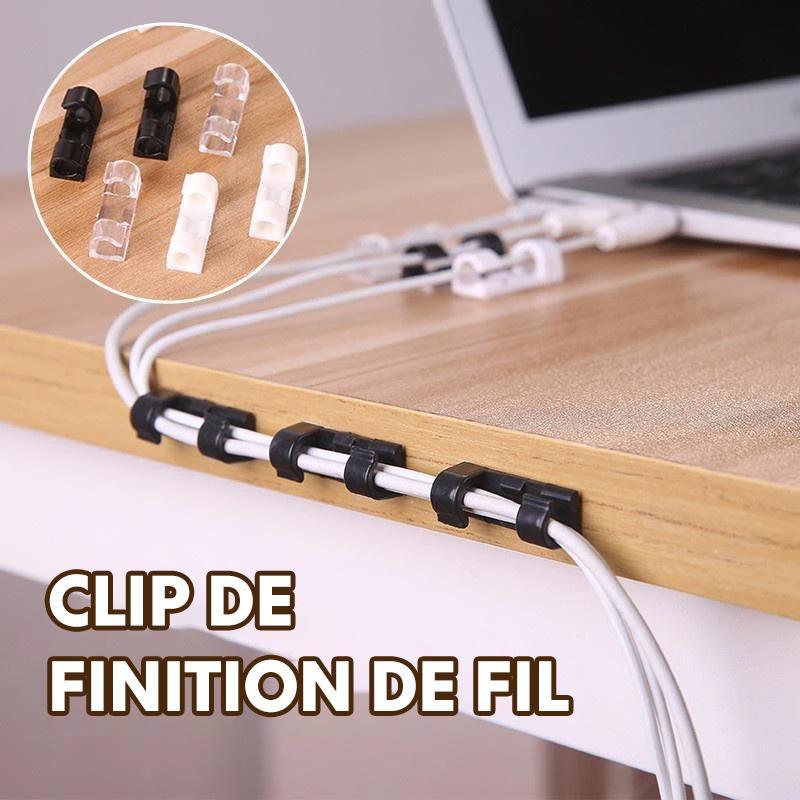 Auto-adhésif Fil/Câble Clips en Plastique (20 pièces/ensemble)